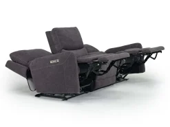 Mor Furniture Living Room Sets|Palencia 3 Power Sofa & Loveseat In Trento Charcoal