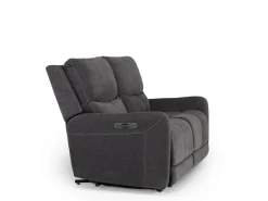 Mor Furniture Living Room Sets|Palencia 3 Power Sofa & Loveseat In Trento Charcoal