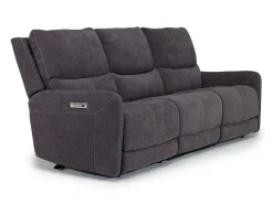 Mor Furniture Reclining Sofas|Sofas|Palencia 3 Power Sofa In Trento Charcoal