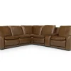 Mor Furniture Reclining Sectionals|Sectionals|Paradise 6 Piece 2 Power Sectional In Chestnut Leather