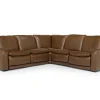Mor Furniture Reclining Sectionals|Reclining Sofas|Paradise 5 Piece 2 Power Sectional In Chestnut Leather