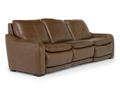 Mor Furniture Living Room Sets|Paradise 2 Power Sofa & Loveseat In Chestnut Leather
