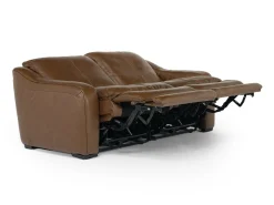 Mor Furniture Living Room Sets|Paradise 2 Power Sofa & Loveseat In Chestnut Leather