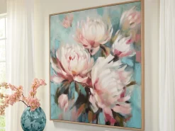 Mor Furniture Wall Art & Accents|Parryville Wall Art In Aqua/Pink