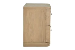 Mor Furniture Nightstands|Penny 2 Drawer Nightstand In Buff Cream