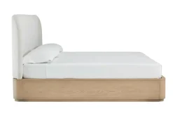 Mor Furniture Beds|Penny Upholstered Platform Bed In Buff Cream, Full