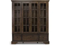 Mor Furniture Curio Cabinets|Phillipe Curio Cabinet In Cherry