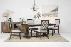 Mor Furniture Seating For 4|Dining Room Sets|Phillipe Dining Table & 4 Chairs In Cherry