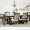 Mor Furniture Dining Room Sets|Phillipe Dining Table & 4 Side Chairs & 2 Arm Chairs In Cherry