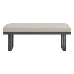 Mor Furniture Outdoor Dining Sets|Playa Outdoor Dining Table, 4 Chairs & Bench In Dark Gray