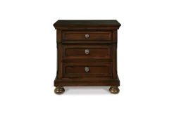 Mor Furniture Bedroom Sets|Porter Panel Bed, Dresser, Mirror & Nightstand In Rustic Brown, Queen