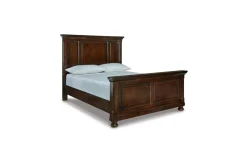Mor Furniture Beds|Porter Panel Bed In Rustic Brown, Queen