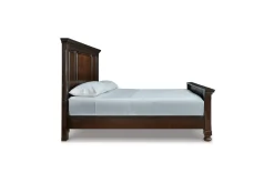 Mor Furniture Beds|Porter Panel Bed In Rustic Brown, Queen
