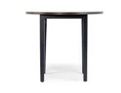 Mor Furniture Seating For 4|Round Dining Sets|Potomac Round Counter Height Dining Table & 4 Stools In Brown/Black