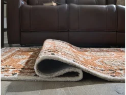 Mor Furniture Shop All Rugs|Qaabiz Rug In Sienna/Ivory/Black, 8x10