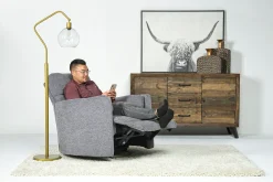 Mor Furniture Recliners|Radius Power Recliner In Dark Brown