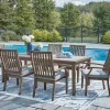 Mor Furniture Outdoor Dining Sets|Rainier Outdoor Dining Table & 6 Chairs In Brown/Beige