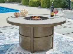 Mor Furniture Outdoor Firepits|Rainier Outdoor Firepit In Brown/Beige