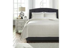 Mor Furniture Duvets & Coverlets|Duvets & Coverlets|Raleda 3 Piece Coverlet In , Eastern King Navy