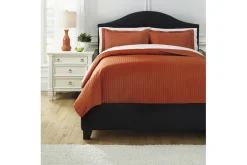 Mor Furniture Duvets & Coverlets|Duvets & Coverlets|Raleda 3 Piece Coverlet In , Eastern King Navy