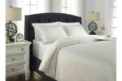 Mor Furniture Duvets & Coverlets|Duvets & Coverlets|Raleda 3 Piece Coverlet In , Eastern King Navy