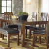 Mor Furniture Seating For 6|Dining Room Sets|Ralene Extendable Dining Table, 4 Chairs & Bench In Brown