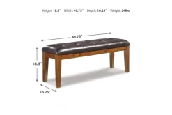 Mor Furniture Seating For 6|Dining Room Sets|Ralene Extendable Dining Table, 4 Chairs & Bench In Brown