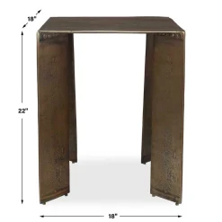 Mor Furniture Outdoor Accent Tables|Reade Outdoor Square End Table In Gold