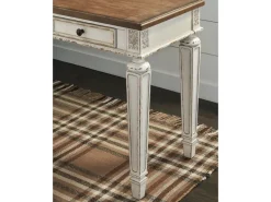 Mor Furniture Desks|Realyn Office Desk W/ Usb Charging In White/Brown