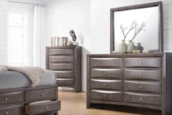 Mor Furniture Bedroom Mirrors|Remi Mirror In Gray Gray Rem