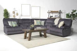 Mor Furniture Sectionals|Retreat 7 Piece Power Sectional In Cognac Leather