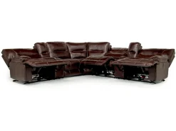 Mor Furniture Reclining Sectionals|Sectionals|Retreat 7 Piece Power Sectional W/ Power Armless Recliner In Charcoal