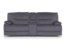 Mor Furniture Loveseats|Retreat Power Console Loveseat In Charcoal