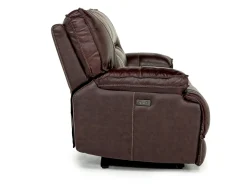 Mor Furniture Living Room Sets|Retreat Power Sofa & Loveseat In Cognac Leather