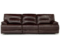 Mor Furniture Living Room Sets|Retreat Power Sofa & Loveseat In Cognac Leather