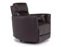 Mor Furniture Recliners|Retreat Swivel Gliding Recliner In Brown Leather
