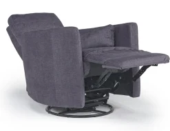 Mor Furniture Recliners|Retreat Swivel Gliding Recliner In Brown Leather