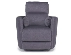 Mor Furniture Recliners|Retreat Swivel Gliding Recliner In Brown Leather