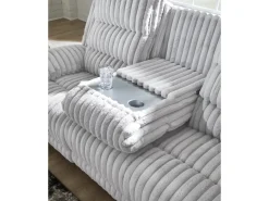 Mor Furniture Sofas|Rhine Falls Power Sofa In Alloy