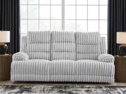 Mor Furniture Sofas|Rhine Falls Power Sofa In Alloy