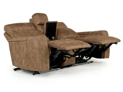 Mor Furniture Reclining Loveseats|Loveseats|Rhys 2 Power Console Loveseat In Gray