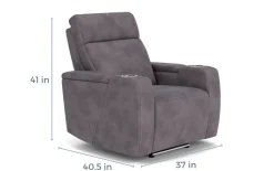 Mor Furniture Recliners|Rhys 2 Power Recliner In Gray