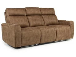 Mor Furniture Reclining Sofas|Sofas|Rhys 2 Power Sofa In Brown
