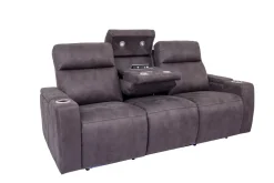Mor Furniture Reclining Sofas|Sofas|Rhys 2 Power Sofa In Brown