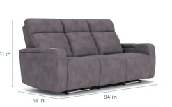 Mor Furniture Reclining Sofas|Sofas|Rhys 2 Power Sofa In Brown