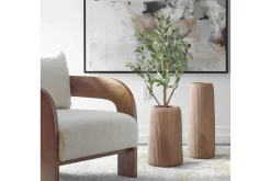Mor Furniture Vases|Ridge Vase In Brown, Set Of 2