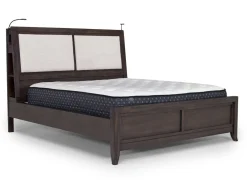 Mor Furniture Bedroom Sets|Riley Bookcase Bed, Dresser, Mirror & Nightstand In Carbonite, Ca King
