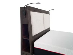 Mor Furniture Bedroom Sets|Riley Bookcase Bed, Dresser, Mirror & Nightstand In Carbonite, Ca King