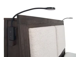 Mor Furniture Bedroom Sets|Riley Bookcase Bed, Dresser, Mirror & Nightstand In Carbonite, Ca King