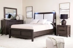 Mor Furniture Beds|Riley Bookcase Bed In Carbonite, Ca King